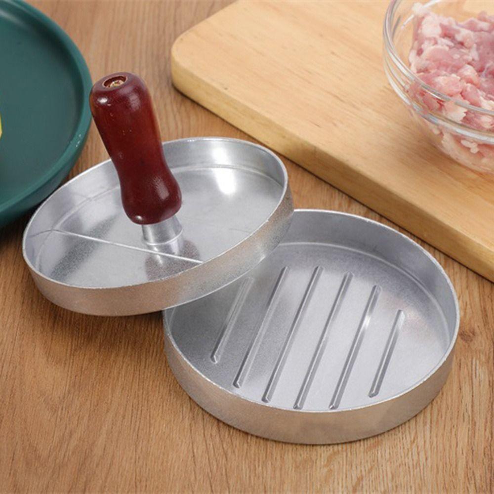Round Manual Meat Pie Press Mold Creative Patties Maker Hamburger Patty Maker Mold  Barbecue