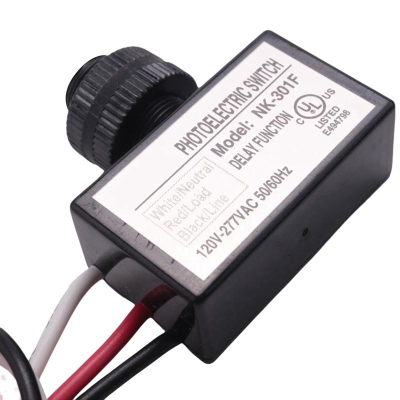 Fotozellen-Schalter NK-301F 120-277V Dämmerung-zu-Morgenrot-Sensor Photoelektrischer Schalter Licht-Fotozellen-Sensor Beleuchtungsschalter