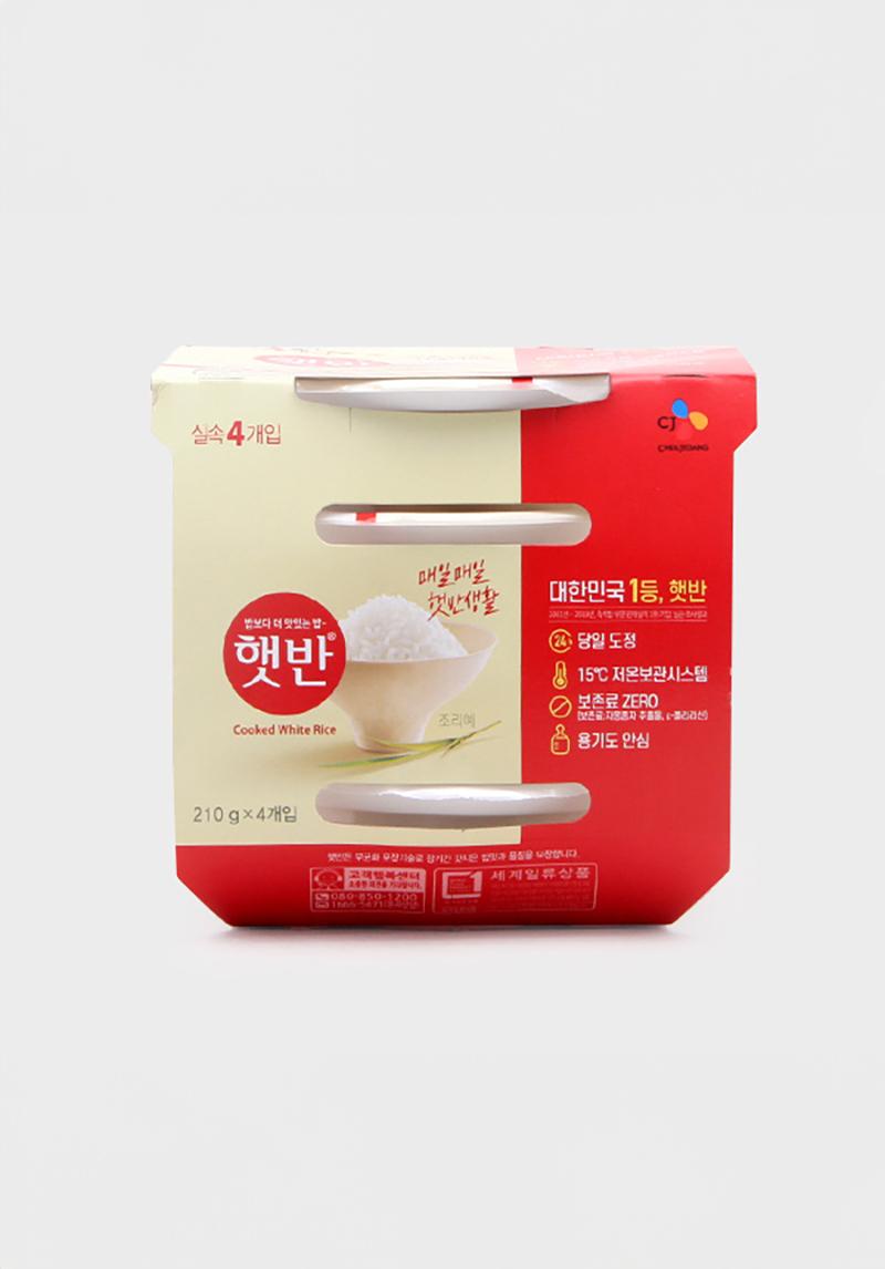 CJ Hetbahn Instant Cooked White Rice, 210g (Single Unit) 1ea