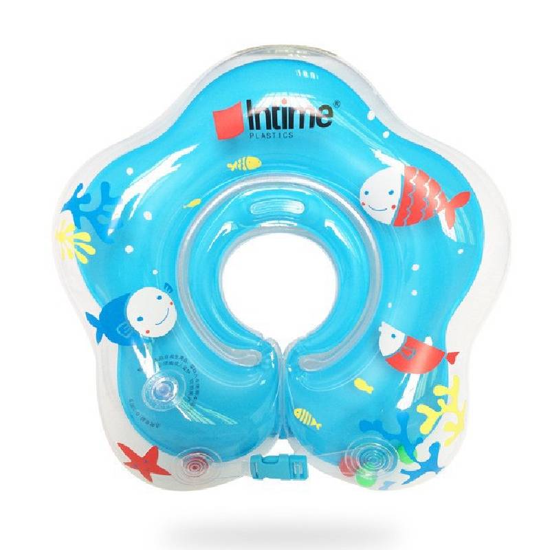 

Baby Cute Float Neck Ring Safety Pvc Inflatable Swimming Bathing Neck Circle 41*41cm/16.14*16.14in синий
