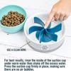Pet anti-choking dog spiral feeder plate insert with suction cup anti-slip anti-choking slow food device to prevent obesity