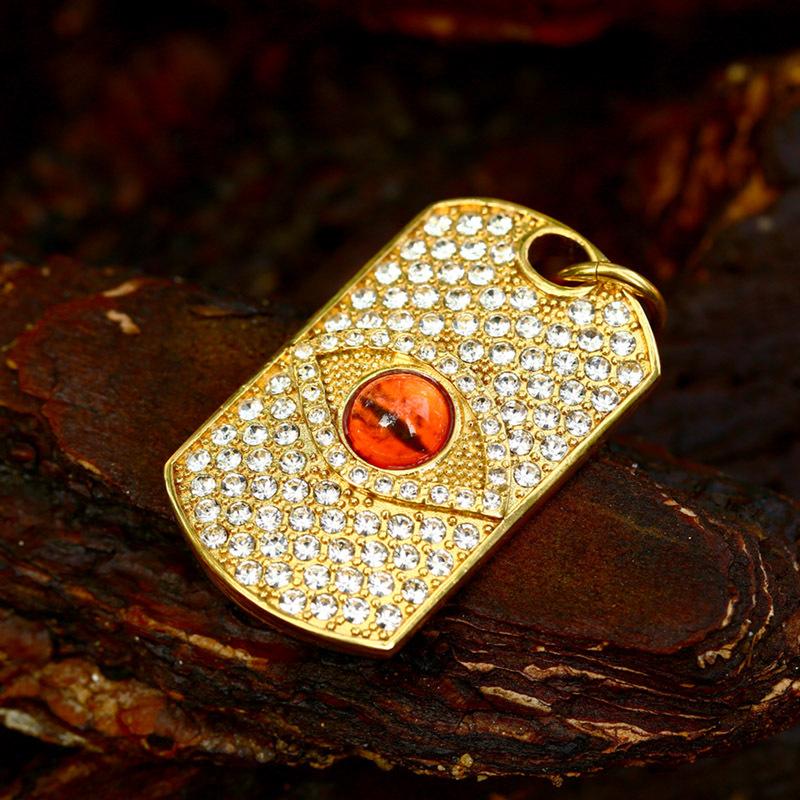 2026 Vintage Men s Jewelry, European and American Hell s Eye Design Gemstones, Pendants