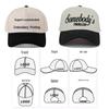 Pure Cotton Patchwork Five-Panel Baseball Cap with Custom Logo Embroidery