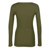 Women's  And Winter Slim Bottom T-shirt Fashion Casual Solid Color O-Neck Pullover Long Sleeve Top