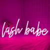 Неонова вивіска Lash Babe Красиві Вії для Декору Кімнати для Нарощування Вій, для Салону Вій, Кімнати Краси, Салону Манікюру, Перукарні, Подарунок для Дівчат