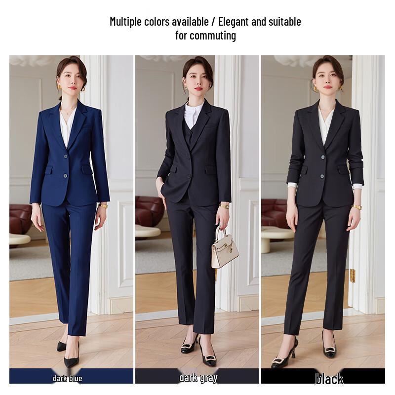 Women's Double-Button Business Suit Set