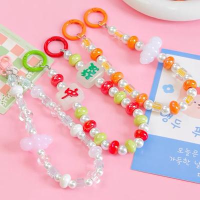 Home Partyzubehör Handykette Abakus Getrennte Perlen Großes Loch 10 Stück 14mm Haaraccessoires DIY Handgemacht Acryl Farbe