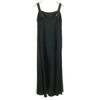 Zara No Sleeve Long Dress S Dark Green Women Used