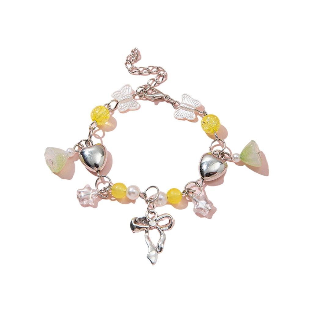 Elegant Beaded Necklace/Bracelet Handmade New Chinese Style Crystal Bead Jewelry for Ladies Fashionable Accessories