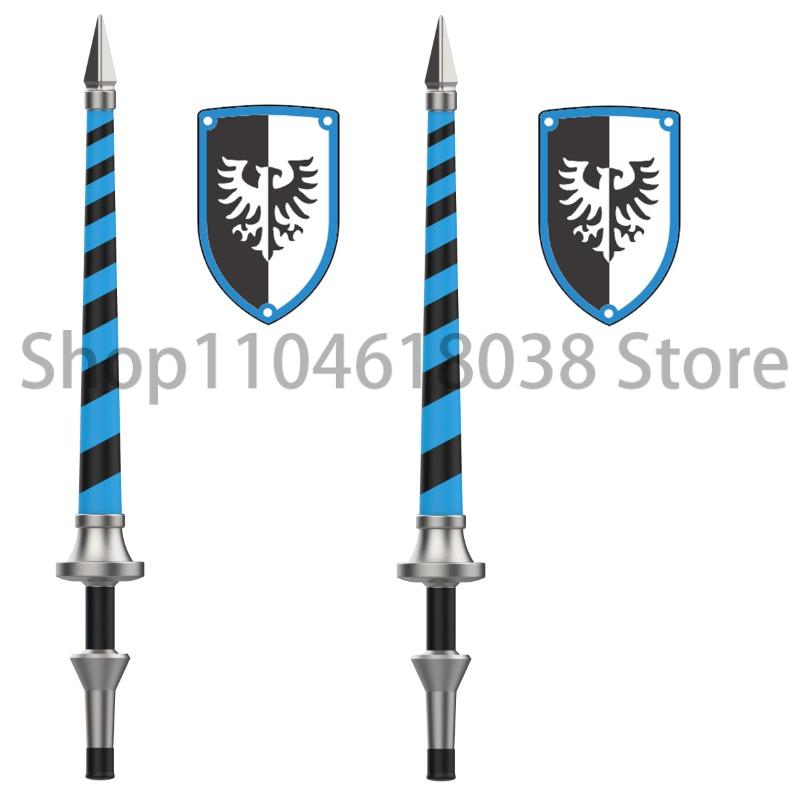 Medieval Military Figures Octopus Sea Demon Knights Building Blocks Weapons Accessories Sword Temple Spear Shield MOC MINiBricks