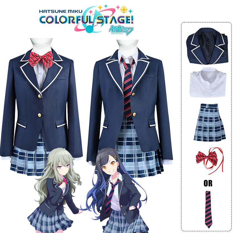 Project Sekai Colorful Stage Feat Cosplay Costume School Uniform Outfit Carnival