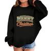 Children's Fashionable Casual Long-sleeved Loose Christmas Print Pullover Sweatshirt