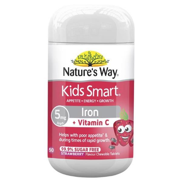 

Nature s Way Kids Smart Iron Chewable 50 Tablets