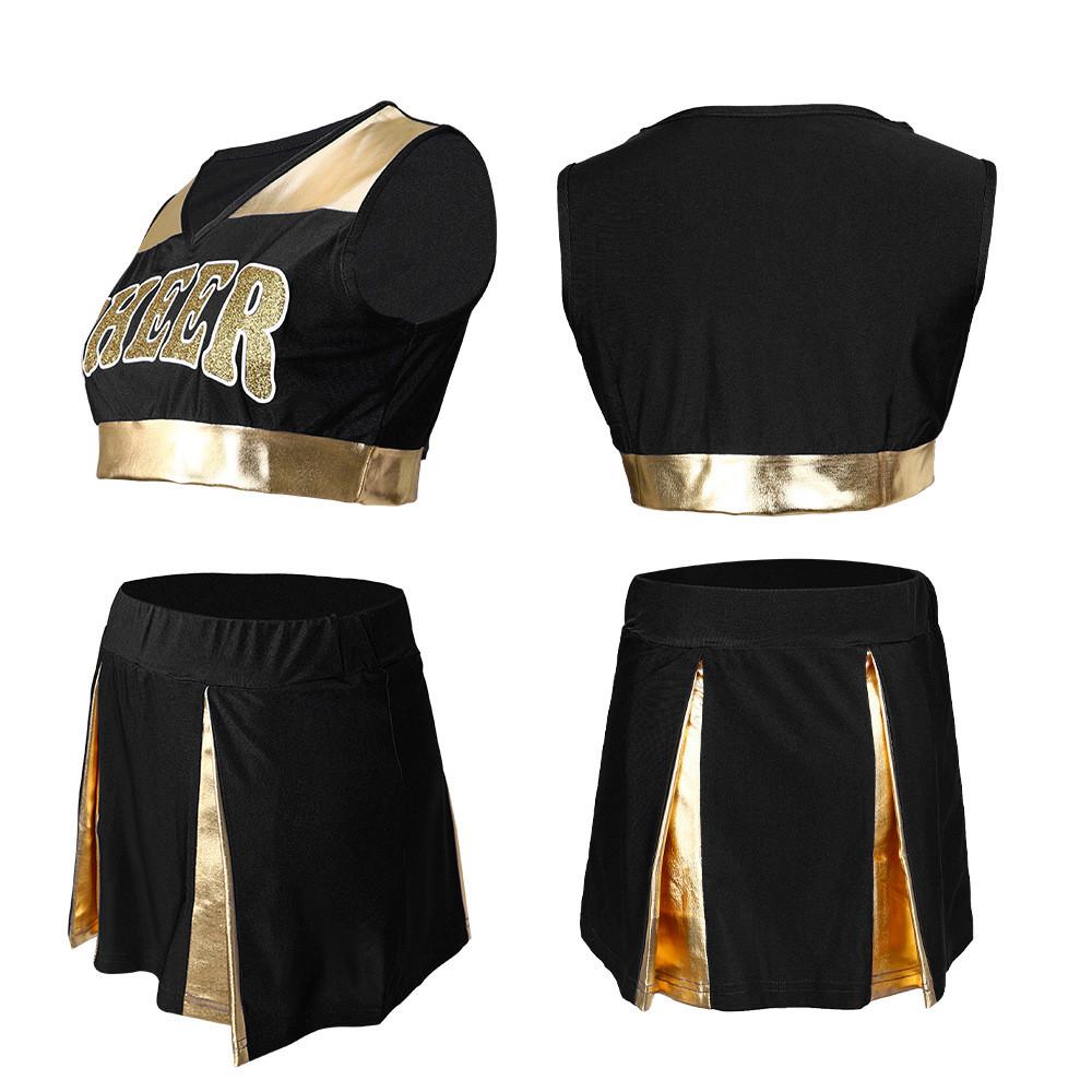 Cheerleading Dance Performance Uniform Short Skirt Suit Halloween Gift Party
