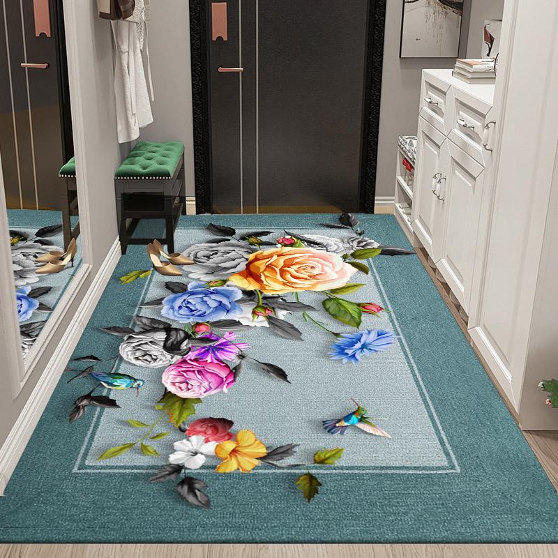 Entrance Carpet Living Room Decoration Home Non-slip Rugs Bedside Carpets Washable Tatami Mat
