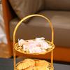 Iron Cake Stand Display Plate Decoration Luxury Display Tower Cupcake Stand for Tea Party Kitchen Dessert Cupcake Cookies