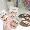2PC Embroidery Cherry Strawberry Hollow Knitting Hairpins Vintage Lace Side Clips for Girls Women Cute Kids Fruit Hair Clips