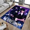 1pc Wednesday Addams Mystery Carpet for Playroom Bedroom Living Room Sofa Home Decor,kids Game Area Rug Non-slip Floor Mat Y82677
