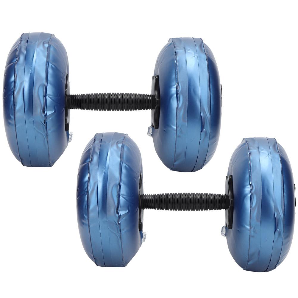 Woman Fitness Portable Adjustable Water Filled Dumbbell Arm Muscle Training Home Yoga Shaping EquipmentBlue 8‑10KG