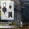 Heavy Duty ID Card Holder Strong Steel Bus Card Cover Retractable Badge Reel  Office School
