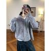 Lazy wind hooded double zipper sweater jacket women's autumn and winter new long camel hair loose twist versatile knitted cardigan