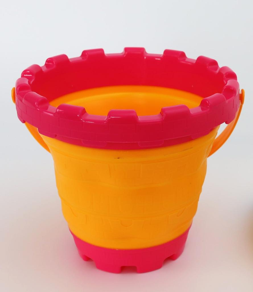 Sandbox bucket folding Round pink