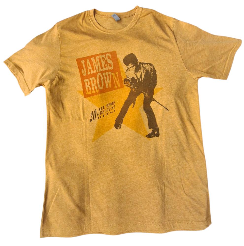 

James Brown Men039s Tshirt color Vintage gold soft style tee Unisex T-Shirt XL