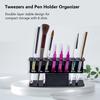 Acrylic Eyelash Tweezers Organizer Stand, 8-Hole Storage Rack Holder for Lash Extension Tools & Makeup Tweezers