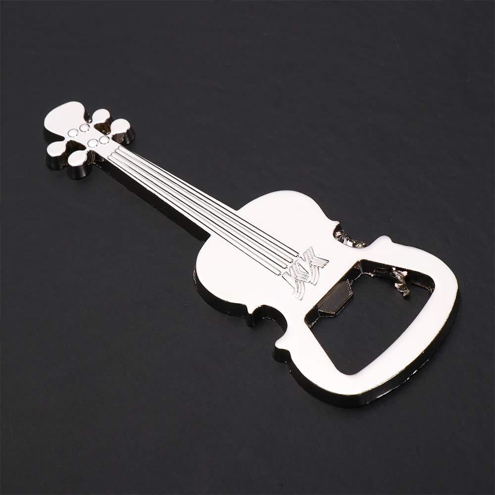 New Metal Guitar Design Guitar Shaped Bottle Opener Zinc Zinc Zinc Alloy Beer Opener Unique Gift
