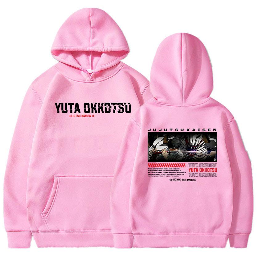 Anime Jujutsu Kaisen Mikina Vtipná Grafická Mikina Yuta Okkotsu Nadměrná Mikina s Kapucí Dlouhý Rukáv Pánské Dámské Oblečení