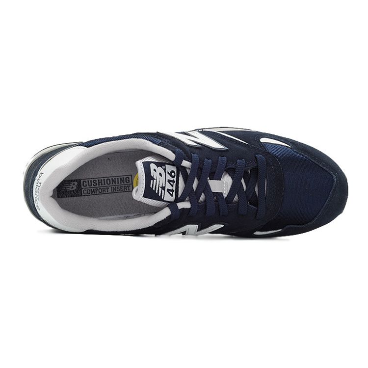 New Balance Nb 446 Klasyczne Retro Tkanina Dwwarstwowa Skóra Bydlęca Niskie Buty do Biegania Maraton Unisex sneakersy Ciemnoniebieski U446CNV