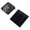 20W Solar Powered Exhaust Fan Powerful 12cm Fan Portable Solar Panel Fan Kit for RV Greenhouse Pet House