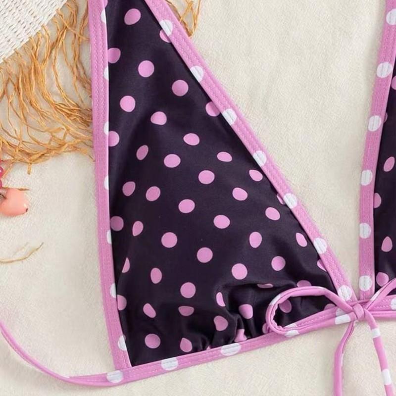 Bikini Three-piece Printed Split Swimsuit Pure Sex Hot Girl High-end
