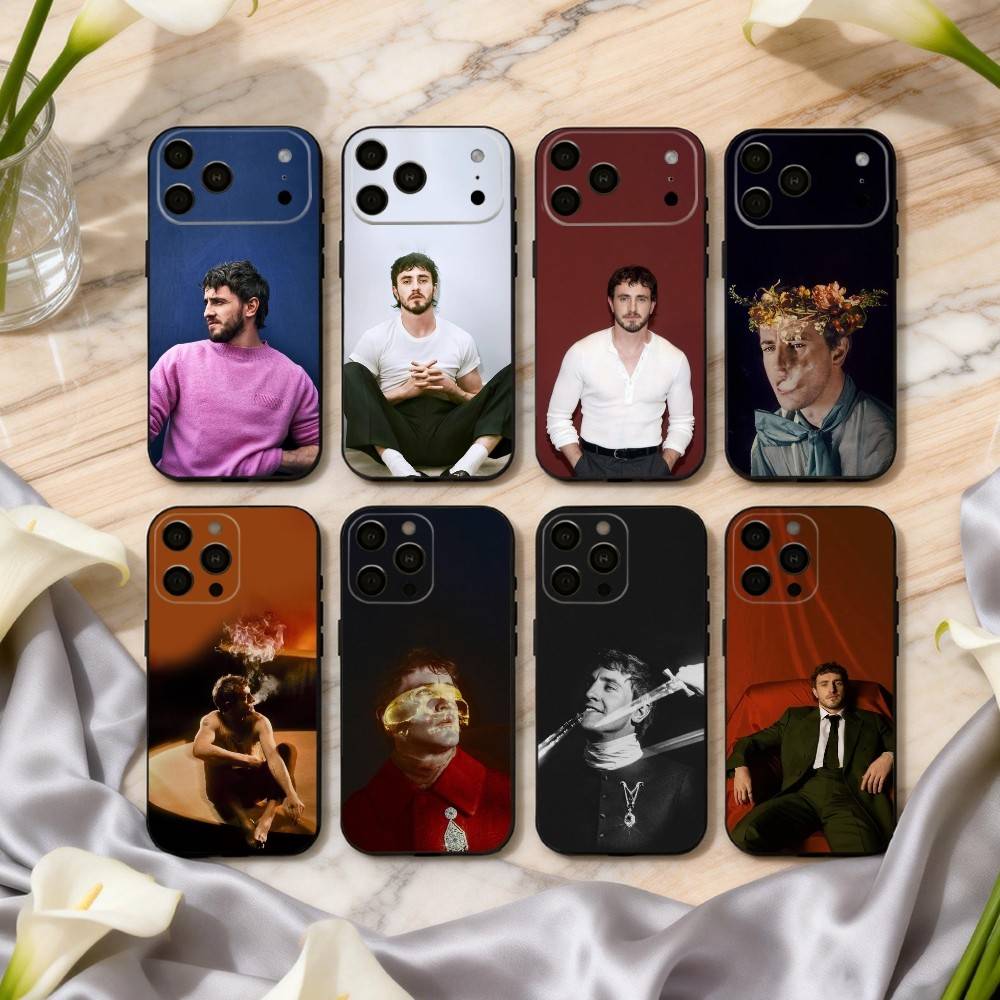 COOL P-Paul M-Mescal Phone Case For iPhone 17pro,16,15,14,13,12,11 Plus,Pro Max,XS,Soft Silicone Black Cover