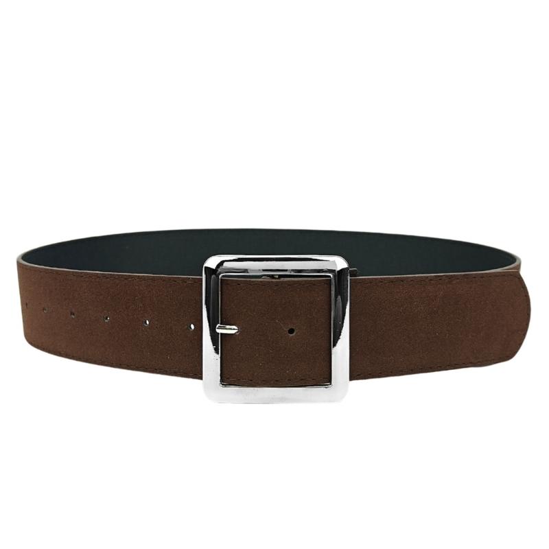 

Women s Wide Faux Leather Waist Belt Waistband with Square Buckle for Dresses and Coats Fashionable Full of Durability кавовий