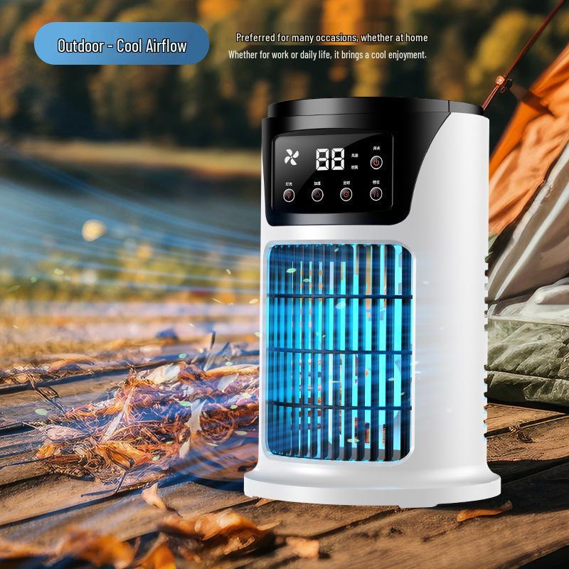 USB Desktop Air Conditioner: Portable Fan with Humidifying Spray