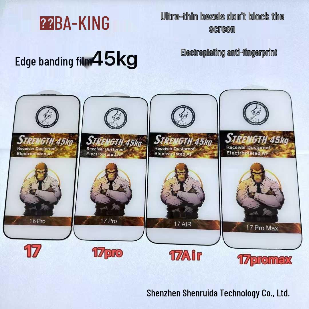 

Apple 17 Pro Max Ultra-thin Edge Anti-fingerprint Tempered Protective Film iPhone 17