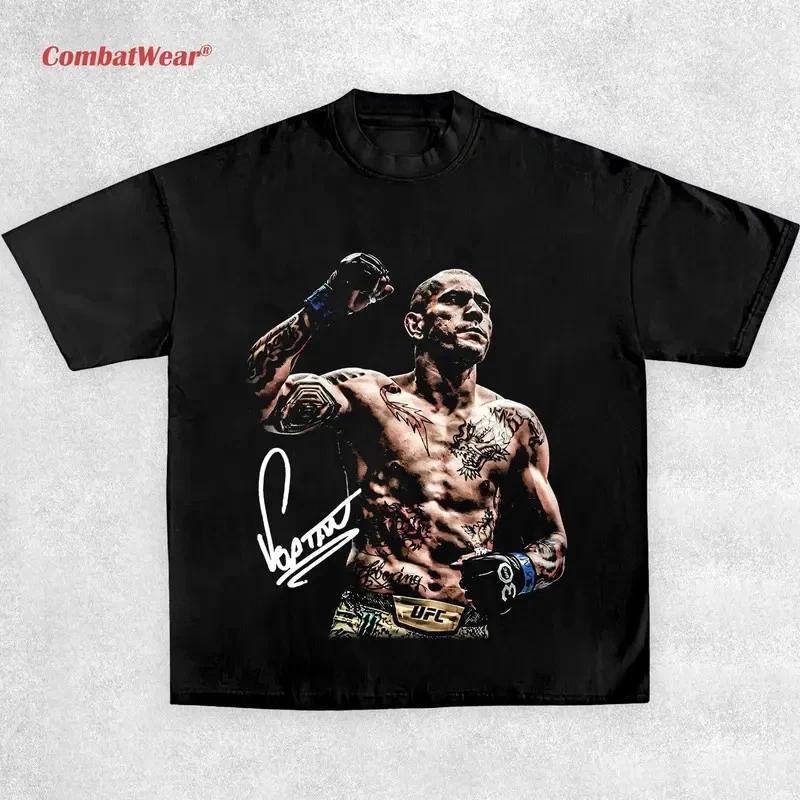 MMA Boxing Fighter Graphic T-Shirt Sports Streetwear Unisex Tee XS