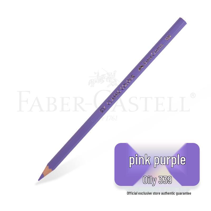 Faber-Castell Art Oil-Based Colored Pencils Set - Red, White, Black, and 60 Single and Complementary Colors.