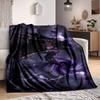 1Pc Space Warrior'S Ascension Flannel Blanket, Soft And Comfortable, Casual Warm, Camping Travel, Christmas, Halloween Xmas Gift Es121