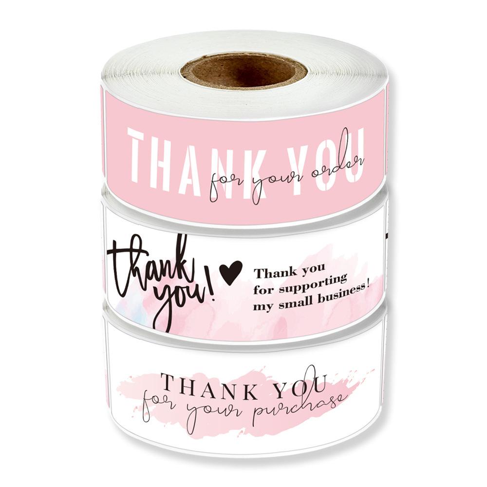 120PCS Thank You For Your Orders Stickers Sealing Labels Small Business Packaging Decals Gifts Wrapping Party Crafts Supplies
