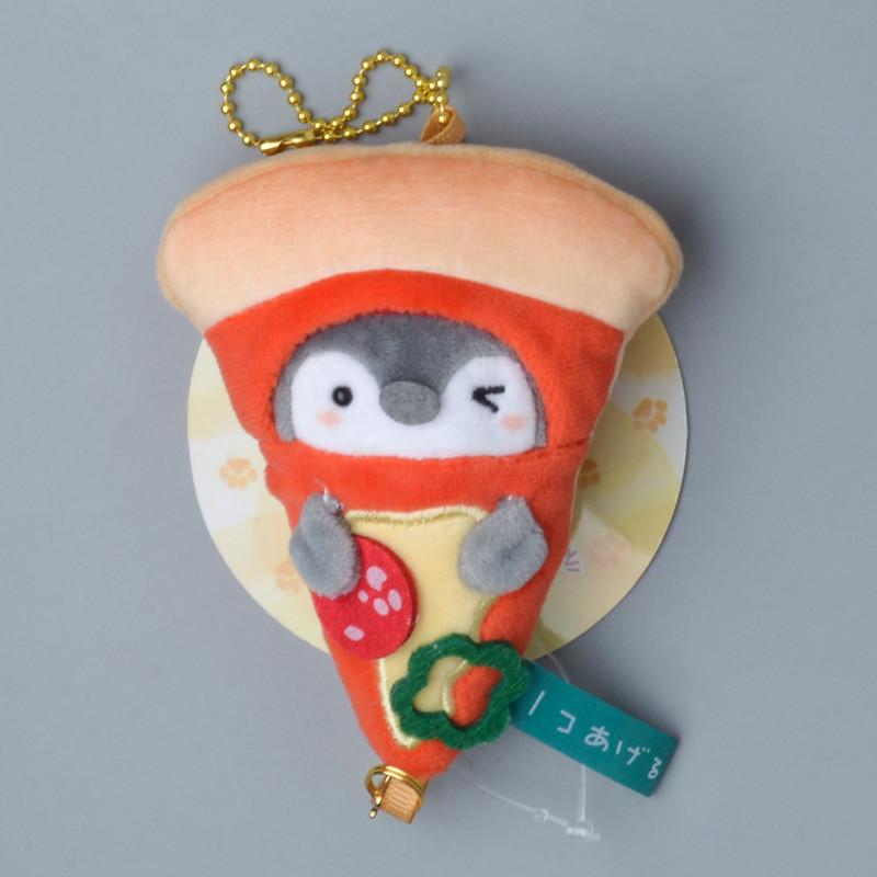 Egg Penguin Character Toast Pineapple Bun Plush Doll Keychain For Giving Gift