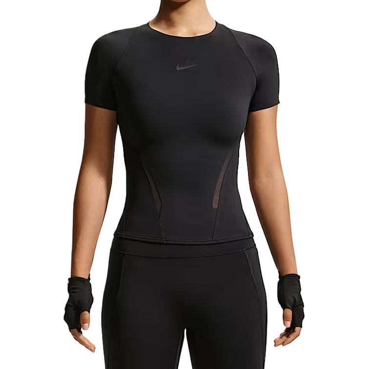 Nike Universal Moisture-Wicking Solid Color Workout Top Women tops IM9946-010 S