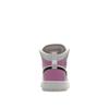 Air Jordan 1 Mid PS Barely Grape Kinder-Sneaker Lila Schwarz Weiß DQ8424-501