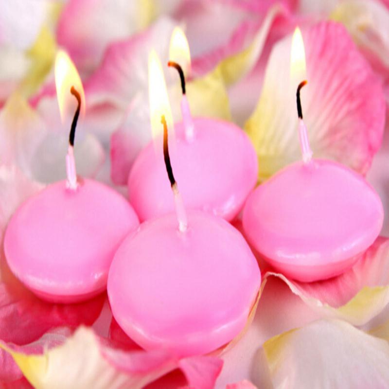Birthday Party Decoration 10pcs/set Batch Scented Candles Floating Candles Wax Wedding Romantic Creative Christmas Gift