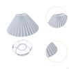 Pleated Lamp Shade Ceiling Pendant Light Cover Fan for Restaurant