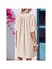 Women's Flutter Sleeve Mini Dress V Neck Loose Flowy Casual Summer Dress