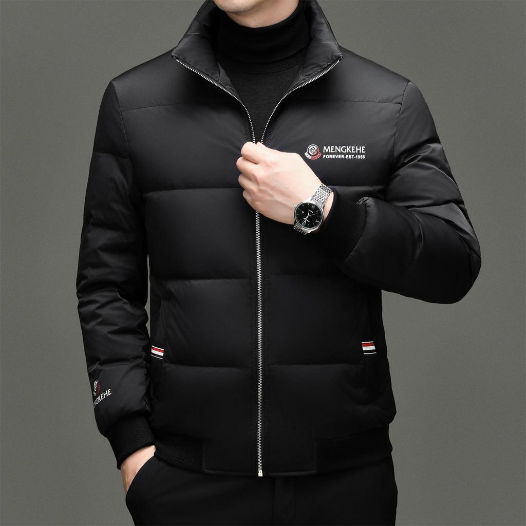 Men's Winter Thick Stand Collar Down Jacket - Trendy, High-End, Rogue Chic, Warm Bread Jacket Casual Outerwear