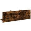 Wall Cabinet 100 x 16.5 x 30 cm Smoked Oak Wood Based Material