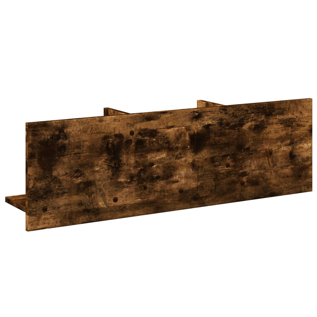 Wall Cabinet 100 x 16.5 x 30 cm Smoked Oak Wood Based Material